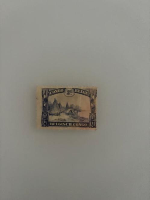 Postzegel Belgisch Congo 2 Fr Dorp 1931 Ongestempeld, Postzegels en Munten, Postzegels | Europa | België, Postfris, Frankeerzegel