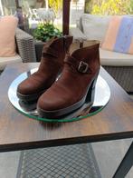 Lederen enkellaarsjes maat 38 Mario Rapagnani (Italiaans)., Bruin, Lage of Enkellaarzen, Ophalen of Verzenden, Zo goed als nieuw