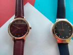 BORDEAUXRODE EN DONKERBLAUWE HORLOGES VAN 2 LBVYR, Kleding | Dames, LBVYR, Ophalen of Verzenden, Zo goed als nieuw