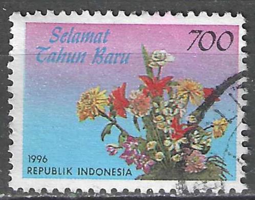 Indonesie 1996 - Yvert 1473C - Wenszegels met Bloemen (ST), Postzegels en Munten, Postzegels | Azië, Gestempeld, Verzenden