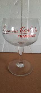 1 Verre a bière brasserie carlier framerie(5dispo), Comme neuf, Enlèvement ou Envoi