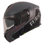 Vito Furio modulaire helm mat zwart/rood, Verzenden, Nieuw met kaartje