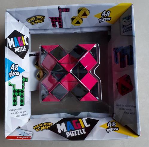 Roze Magic Puzzle (Clown Games), om figuren te maken., Kinderen en Baby's, Speelgoed | Kinderpuzzels, Gebruikt, 6 jaar of ouder