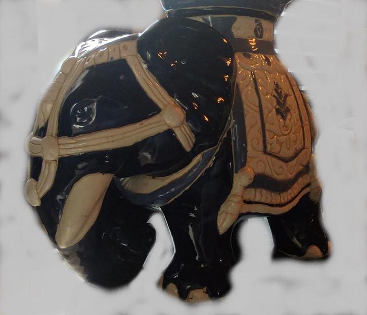 4 porte-plantes éléphants lot ou à la pièce. Bleus et verts., Maison & Meubles, Accessoires pour la Maison | Colonnes & Piliers