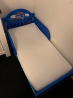 Peuterbed blauw jongens, Ophalen, Gebruikt, Matras