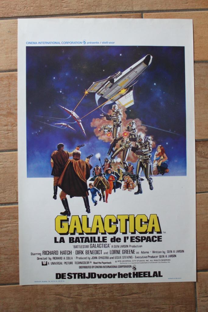 filmaffiche Battlestar Galactica 1978 filmposter, Verzamelen, Posters, Zo goed als nieuw, Film en Tv, A1 t/m A3, Rechthoekig Staand