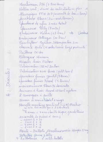 matériel agricole, Articles professionnels, Enlèvement, Autre, Agricole