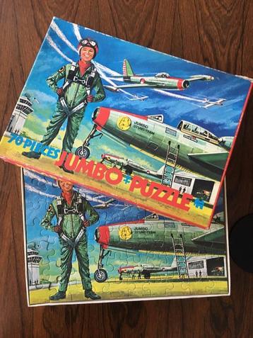 Vintage puzzel + bokaal knikkers beschikbaar voor biedingen