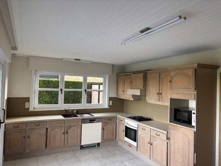 keuken, Huis en Inrichting, Keuken | Complete keukens, Gebruikt, Hoekkeuken, Hout, Hoogglans of Gelakt, Ophalen