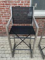 2 barstoelen teak, Ophalen, Zo goed als nieuw, Hout