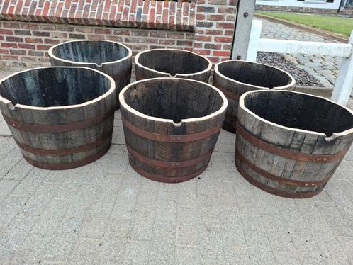 Halve Eikenhouten wijn & whiskey tonnen 100l tot 250l! TOP, Tuin en Terras, Bloembakken en Plantenbakken, Zo goed als nieuw, Ophalen