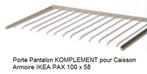 Ikea pax komplement 2 porte pantalons 100 x 58 cm broekrek, Enlèvement, Utilisé, Métal