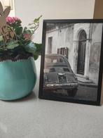 Cadre déco Fiat 500 vintage – 15x20 cm N/B, Ophalen, Zo goed als nieuw