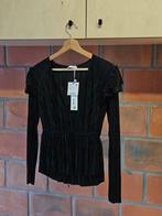 Bloesje met lange mouwen Zara, Enlèvement ou Envoi, Taille 36 (S), Noir