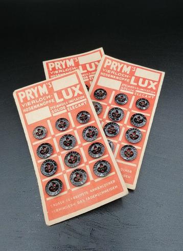 Boutons Prym Lux pendant la Seconde Guerre mondiale en Allem, Enlèvement ou Envoi