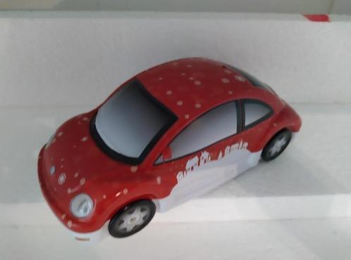 Boîte à biscuits en étain motif Volkswagen Coccinelle Noël, Collections, Boîte en métal, Comme neuf, Biscotte, Autres marques