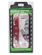 Close Up Wooden Fingerboard Heroin Chris Pulm Silver Trucks, Verzenden, Zo goed als nieuw