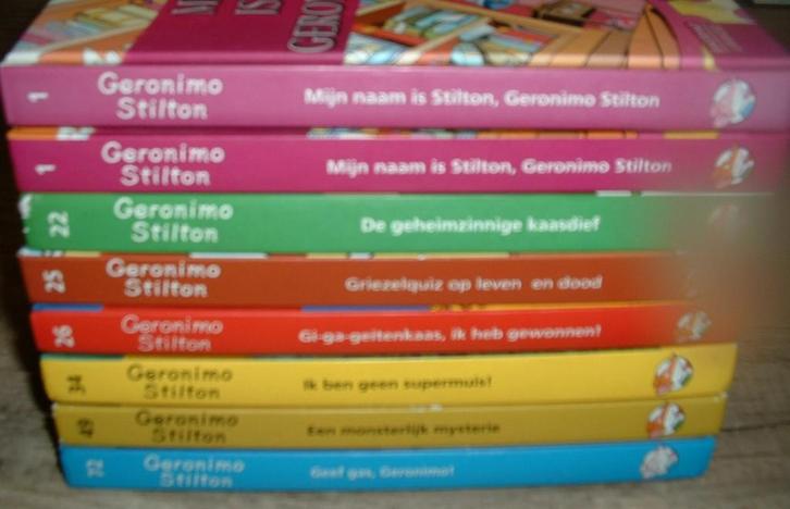 lot van 17 leesboeken geronimo stilton, Boeken, Kinderboeken | Jeugd | 10 tot 12 jaar, Zo goed als nieuw, Fictie, Ophalen of Verzenden