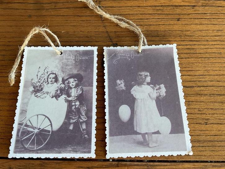 Prachtige houten hangertjes met paasdecoratie erop, Diversen, Pasen, Ophalen of Verzenden