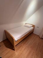 Houten 1 psrsoonsbed, 90 cm, Comme neuf, Brun, Enlèvement