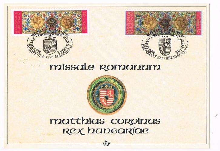 OCB 2492 (Missale Romanum) Herdenkingskaart, Postzegels en Munten, Postzegels | Europa | België, Gestempeld, 1e dag stempel, Overig