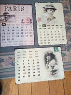 metaal eeuwigdurend kalender vintage romantiek, Antiek en Kunst, Ophalen of Verzenden