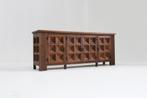 Vintage Spaans Brutalist Sideboard dressoir, Antiek en Kunst, Ophalen