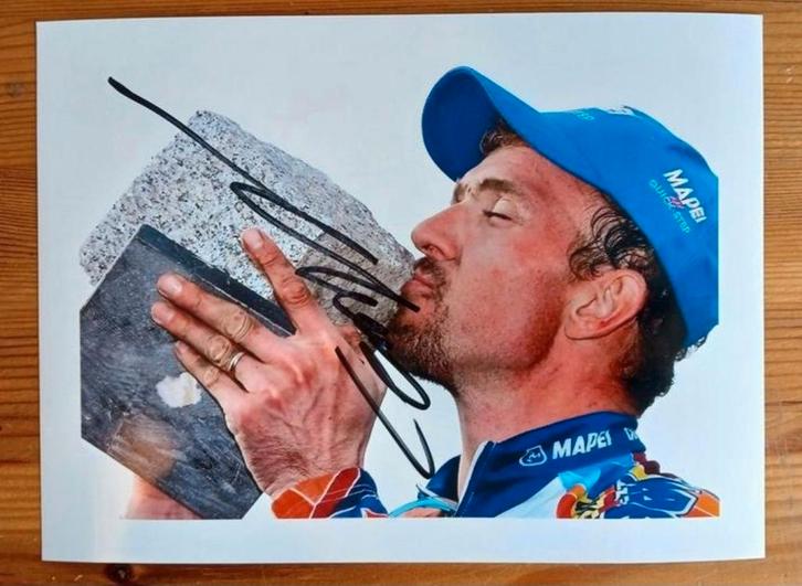 Gesigneerde foto van Johan Museeuw., Sport en Fitness, Wielrennen, Nieuw, Verzenden