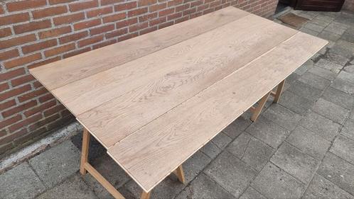 40m² - Eiken Lamelparket - 23cm Breed, Doe-het-zelf en Bouw, Vloerdelen en Plavuizen, Gebruikt, Ophalen