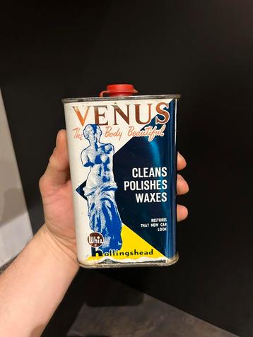 Bidon ancien Whiz venus no huile olieblik blik Polish can beschikbaar voor biedingen