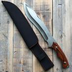 Groot bowie jachtmes (38 cm) met houten handvat, Verzenden, Overige soorten, Mes of Dolk