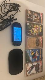 Psp 3000 zwart incl hoes, lader, card, 5 games en 1 movie, Games en Spelcomputers, Ophalen, Met games, Zo goed als nieuw, PSP 3000