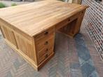 Teak partnerdesk bureau GRATIS LEVERING, Ophalen of Verzenden, Zo goed als nieuw, Bureau