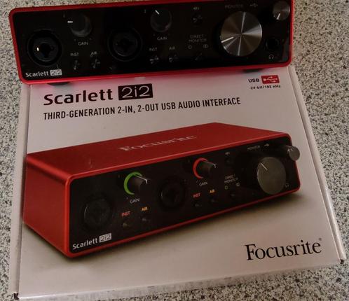 Focusrite Scarlett 2i2 3rd Gen interface audio, Informatique & Logiciels, Cartes son, Comme neuf, Externe, Enlèvement