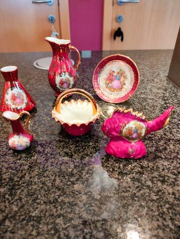 Limoges miniatuur porselein. Setje 5. beschikbaar voor biedingen