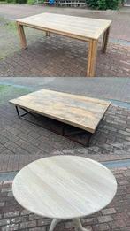 Eettafel + salontafel + bijzettafel Flamant stijl, Huis en Inrichting, Ophalen, Zo goed als nieuw, Metaal