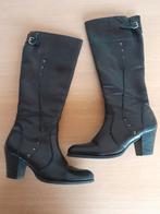 Hoge dameslaarzen met hak M 39 zo goed als nieuw, Comme neuf, Enlèvement, Bottes hautes, Noir