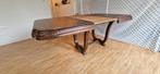 Antieke tafel met houtsnijwerk en verlengstuk, Ophalen