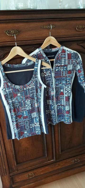 zomerse twinset - Marccain - maat 40 beschikbaar voor biedingen