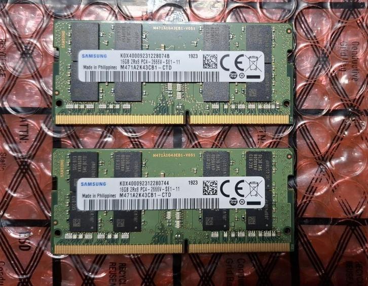 32gb DDR4 Sodimm (laptop, Mini Pc, ...) : 3200 & 2666, Computers en Software, RAM geheugen, Zo goed als nieuw, Laptop, 32 GB, DDR4