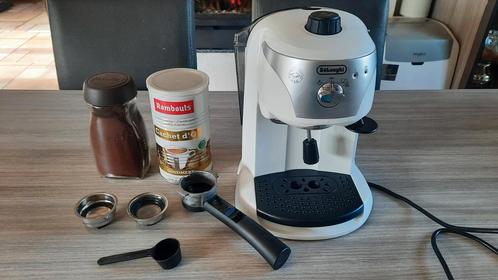 Machine à expresso De Longhi EC221.W blanc, Electroménager, Cafetières, Comme neuf, Café moulu, Enlèvement ou Envoi