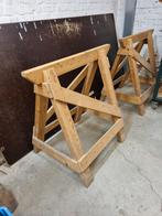 Zeer stevige houten schragen, Enlèvement, Comme neuf, 70 à 120 cm