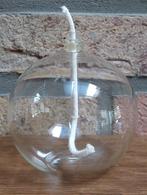 Nieuw - Olielamp met wiek - Ronde vorm - Glas - € 15, Nieuw, Zie foto's, Ophalen of Verzenden, Olielamp