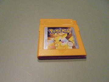 Game boy Pokémon yellow (save battery ok) (orig) Engels beschikbaar voor biedingen