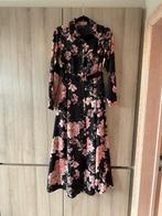 Zwarte jurk met roze bloemen - maat S - nieuw, Vero Moda, Nieuw, Ophalen of Verzenden, Roze