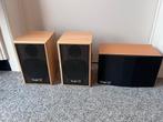 3 Teufel THX speakers: 1x M500 & 2x M300D met standaard, Ophalen of Verzenden, Gebruikt, Overige typen, Overige merken
