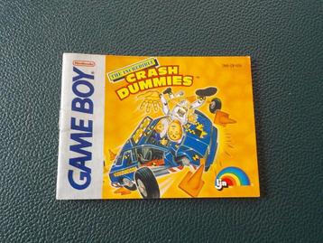 Manuel The Incredible Crash Dummies pour Nintendo Gameboy, Enlèvement ou Envoi, Comme neuf