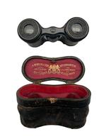 Jumelles anciennes A. Rebaillio & Zoon Rotterdam étui – XIXe