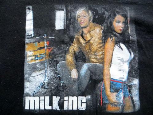 T-SHIRT MILK INC ** UNDERCOVER ** OFFICIAL MERCHANDISING, Kleding | Heren, T-shirts, Zo goed als nieuw, Maat 52/54 (L), Zwart