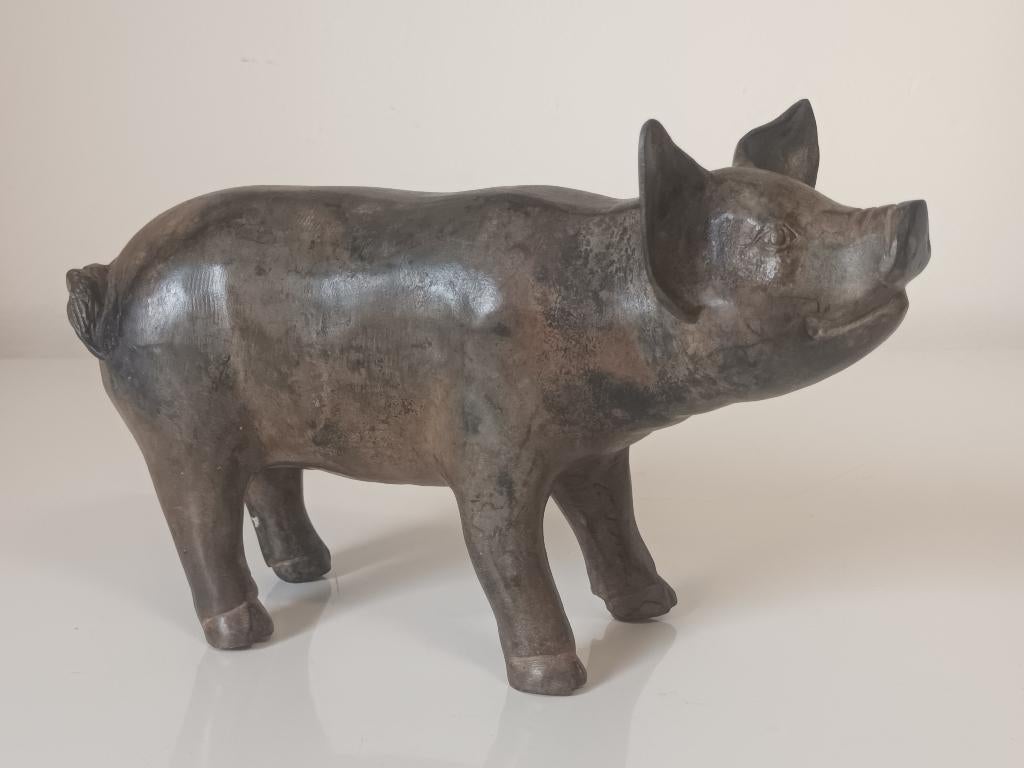 Bronzen Cochon Màle Pierre Chenet, Antiquités & Art, Antiquités | Bronze & Cuivre, Enlèvement ou Envoi